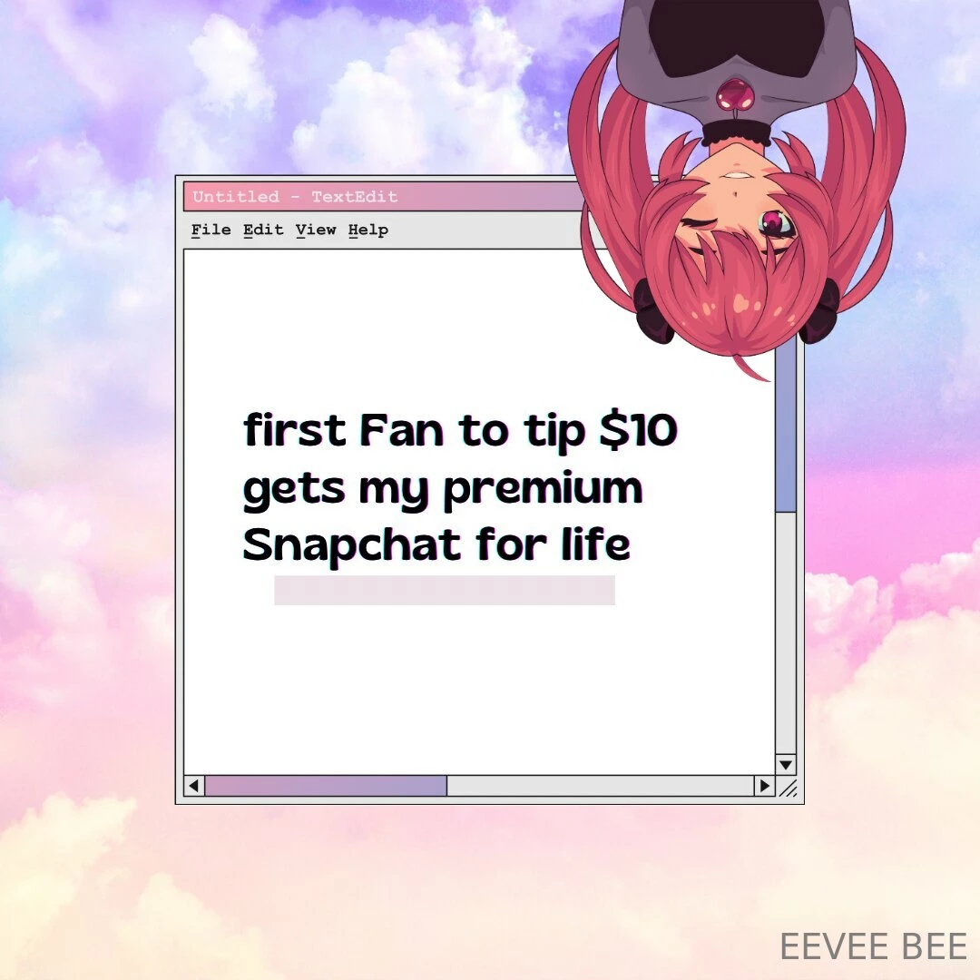 Get our snapchat for life 