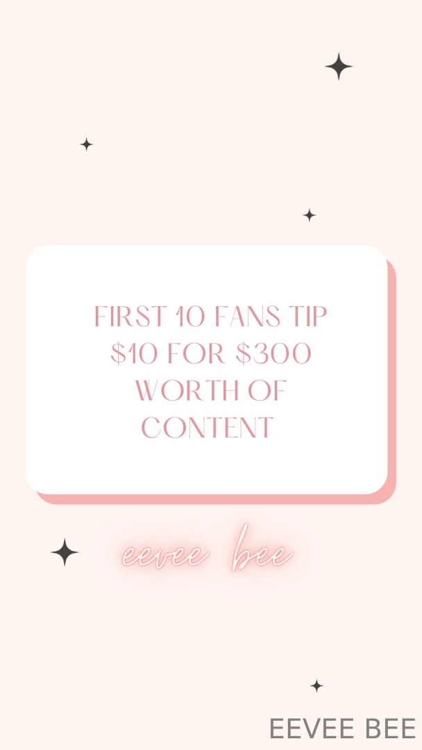First 10 fans to tip 10 gets 300 worth of sexy content 