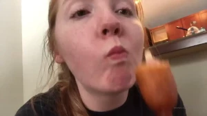 Ever wanted to see me eat a corn dog you re welcome