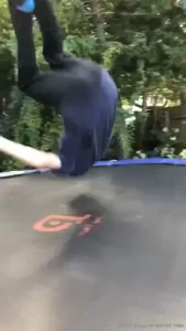 Our day on my new trampoline someone send me 200 since i bought it