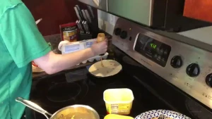 Mini cooking video on my breakfast burrito from this morning