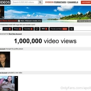 1 000 000 views on xvideos during 1 5 months