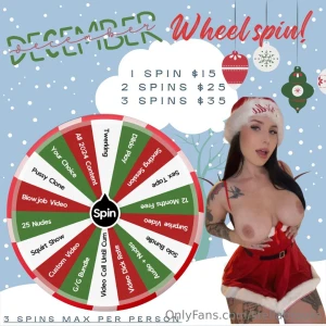 December wheel treat yourself to a gift of cumming this holiday season