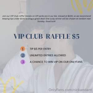 Halloween raffle good luck our vip program also comes with no tip to