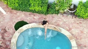 Got a little horny when i went to the public hot tub