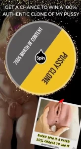 I cloned my pussy 50 50 chance to win it ever wondered what it feels
