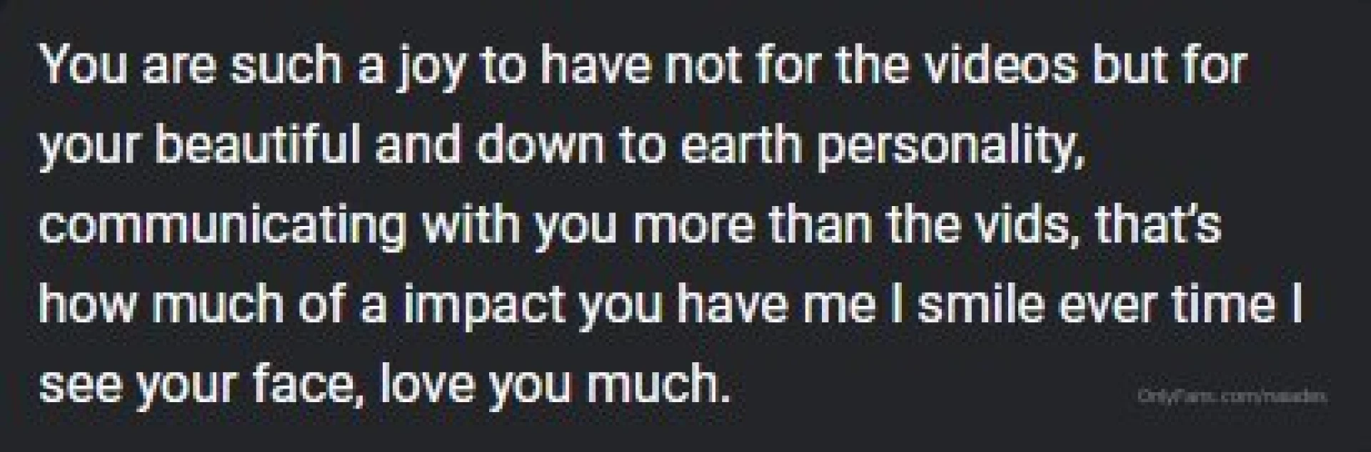 An amazing message to me about how i am doing in content creation and part 1 