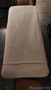 My turn to get a massage