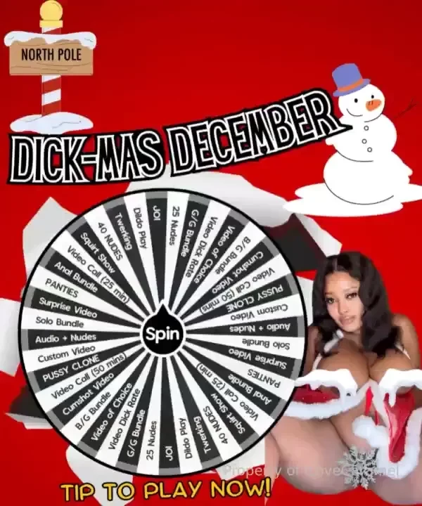 Dickmas december wheel to get into the holiday spirit tip as much 