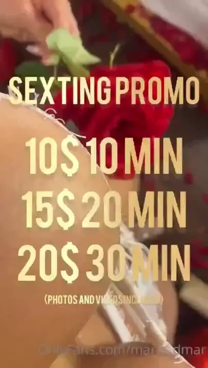 Sexting san valentine s promo 10 min - 10 20 min - 15 30 min - 20 