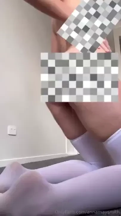 Wearing my white thigh high stockings and bent over in doggy to 