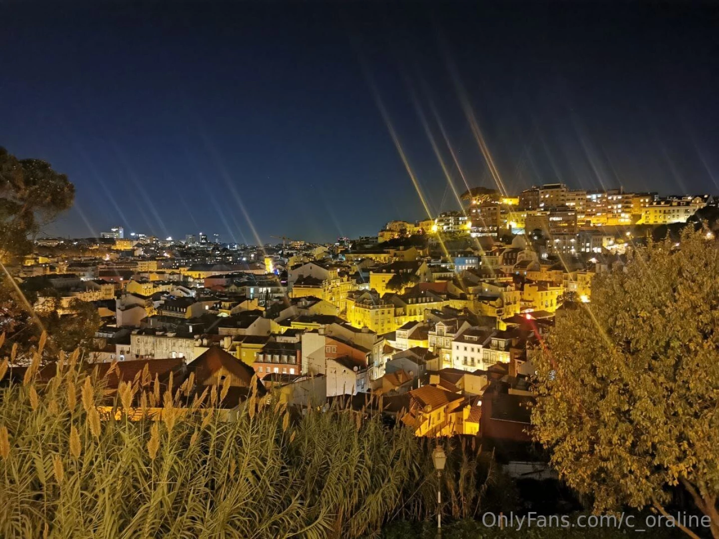 Evening city is an amazing and mysterious time of day when the setting 