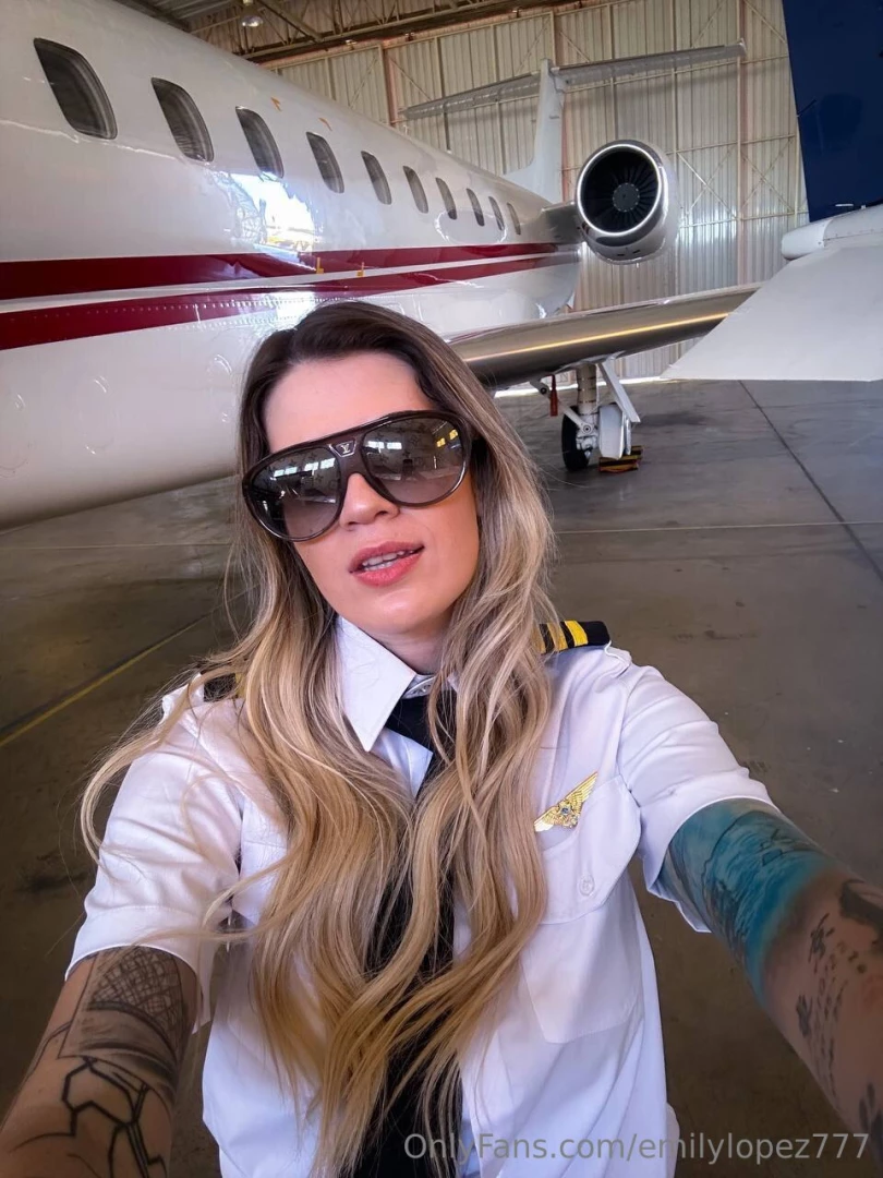This hot pilot is ready to taken off jump on board unbuckle up and part 414 