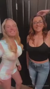 This is how excited caunicorngirl and i were to make our first lesbian