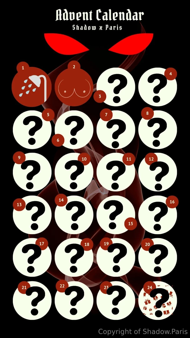 Ready for my advent calendar it s on sha dow don t miss this babe part 1 