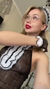 Good morning fyp petite teen gfe maid housemaid blondie cleaning gfe