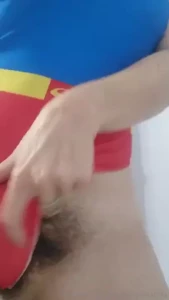 Got so horny in my new cosplay i had pull it to the side to taste