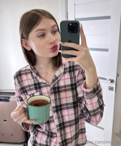 Tea warm evening at home embracing the comfort of home with a cup of