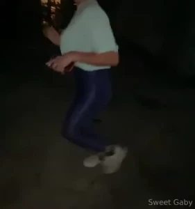 Running a little on the street