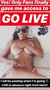 I will be announcing my only fans lives as well as my web cams in