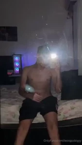 I begin to touch myself in front of the mirror for you
