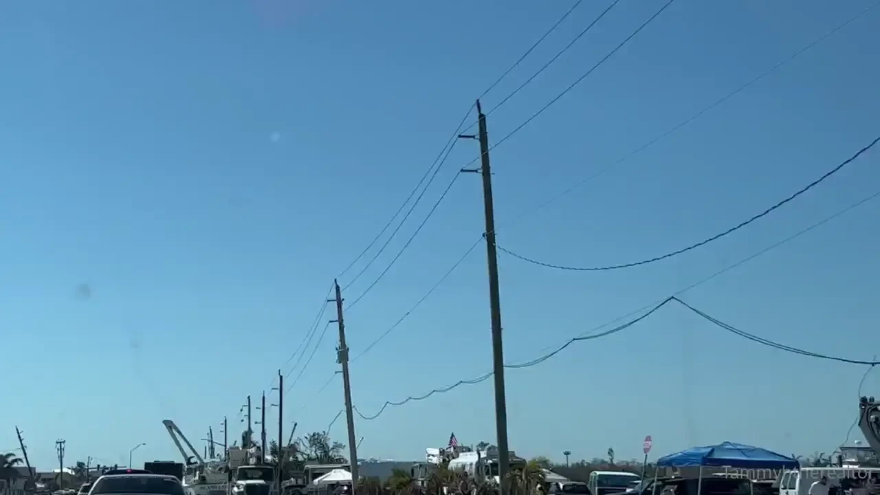 Just got back from delivering supplies to fort myers beach it s going part 8 