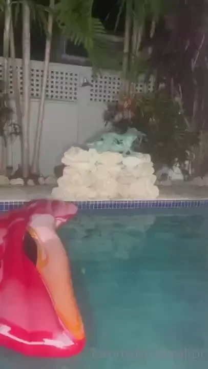 New ring light night swim 