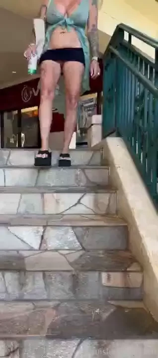 Pumping my pussy on the balcony and walking in public with my pussy part 4 