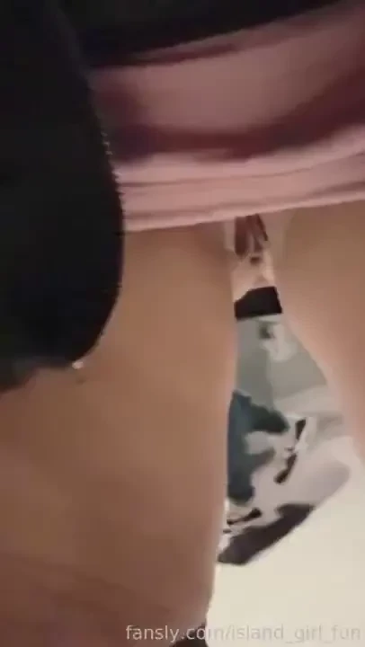 I wore my pink too short skirt with my pussy out and my pink plug to part 10 