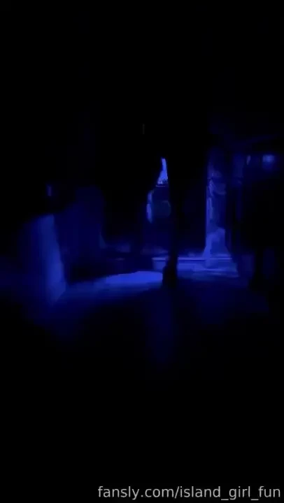 Light up buttplug and seethru crochet dress for dinner part 2 
