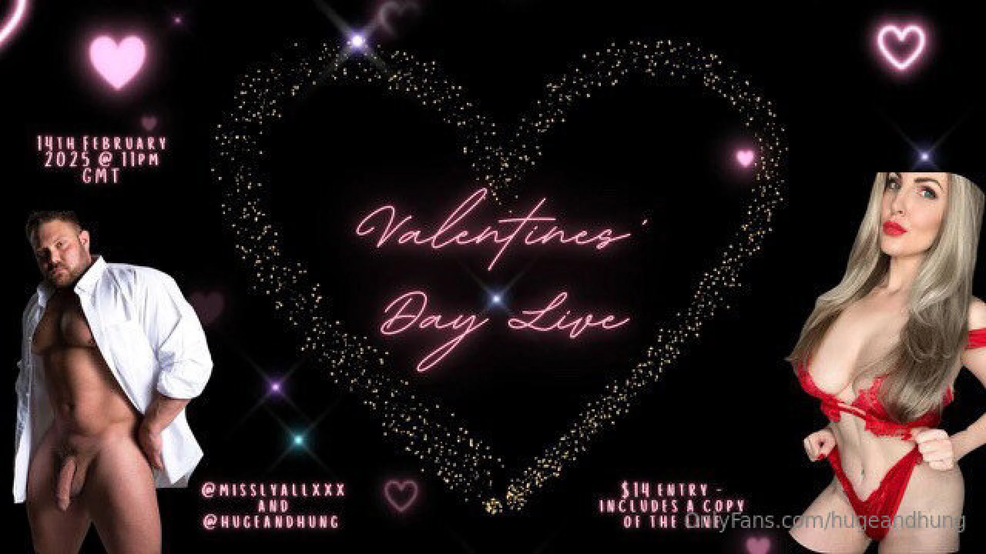 Join my valentines live stream on 14th february and celebrate 