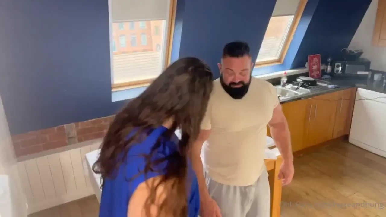 Nude chiropractor adjusting 150kg muscle bear 