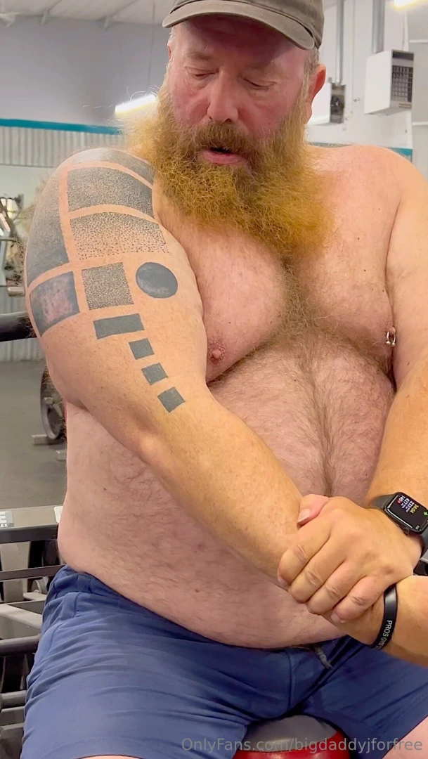 Chest day best day pumping up shirtless at the gym then home to get part 2 