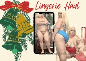 Lingerie haul goddess peach just got some sexy christmas lingerie