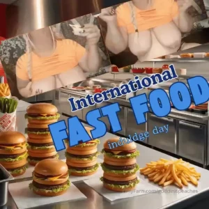 International fast food day today is the day to splurge on all my
