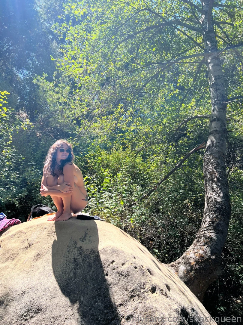 Went camping and was naked the whole time full nude skinny dip in the 
