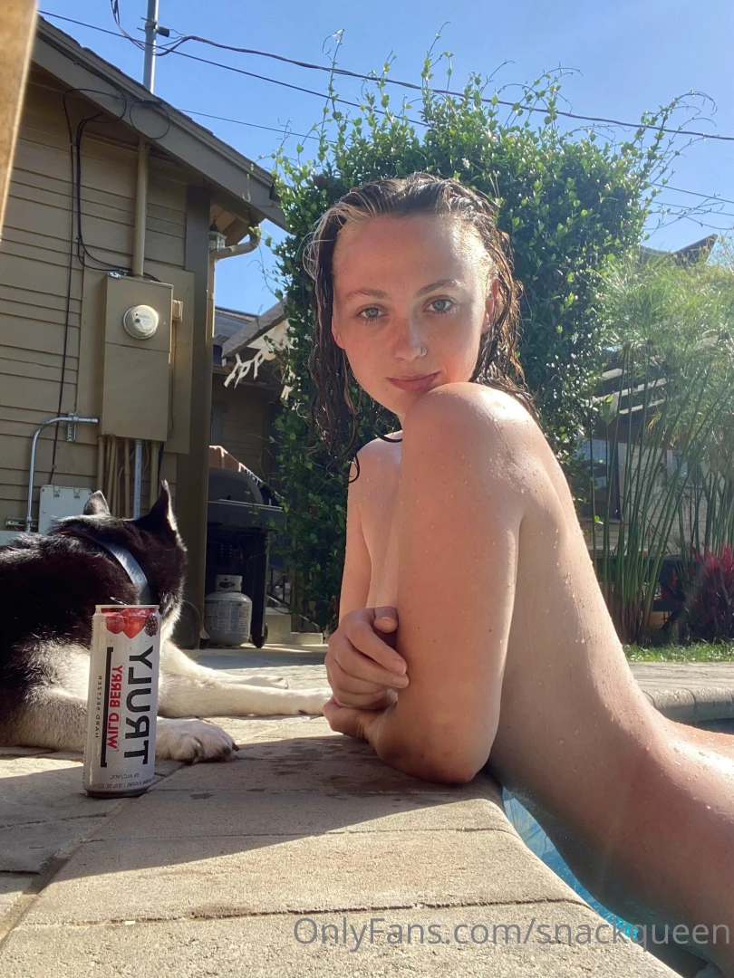 We love naked pool days how perfect do my boobs look 