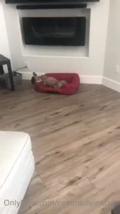 He was sleeping so cute i tried to get a video but woke him up