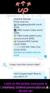 Check your inbox see what you won