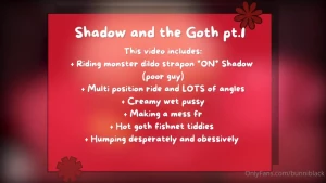 Shadow and the goth pt 1 this video includes riding monster dildo part 2
