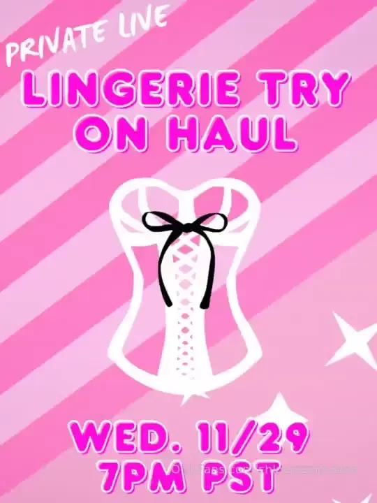 Going liveee tn at 7pm pst i ll be doing a vip lingerie try on haul 