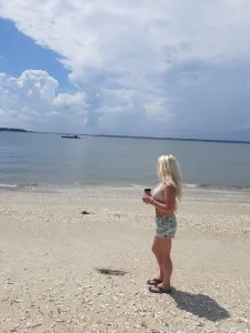 The beach is beautiful