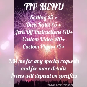 Swipe for more price menus part 2