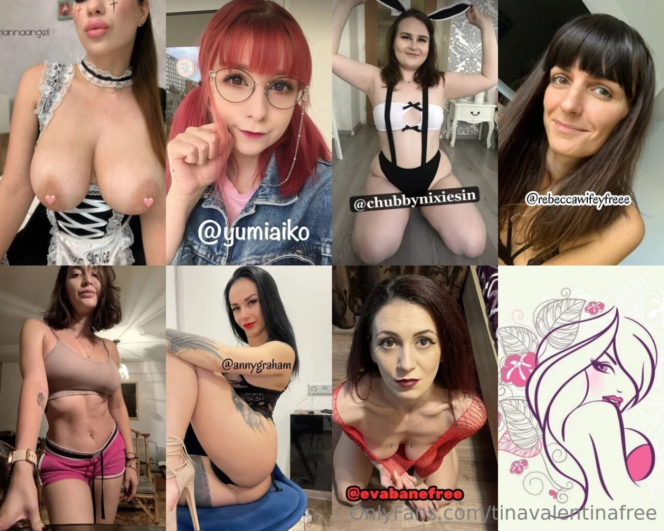 Horny babes ariannaangel1 yumiaiko chubbynixiesin rebeccawifeyfreee 