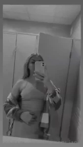 When you decide that the restroom is not just for touch-ups but also part 1