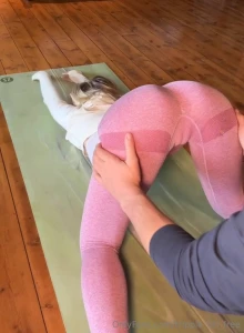Come amp see my new yoga sextape watch my purple pussy get bent in all