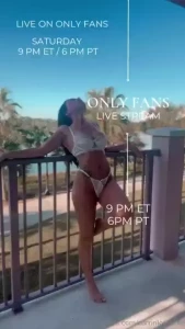 I m going live tonight 9 pm et 6 pm pt don t miss me