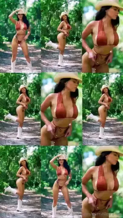 Any excuse to wear a bikini with cowboy boots so do you want to see me 