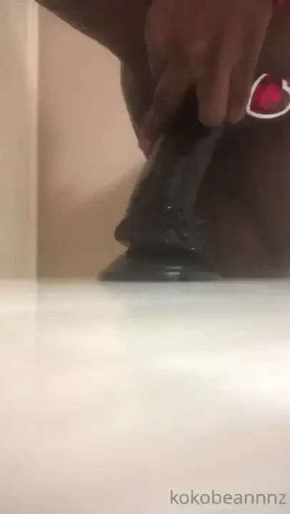 Butt plug and black dildo combo my asshole couldn t fit the dick 