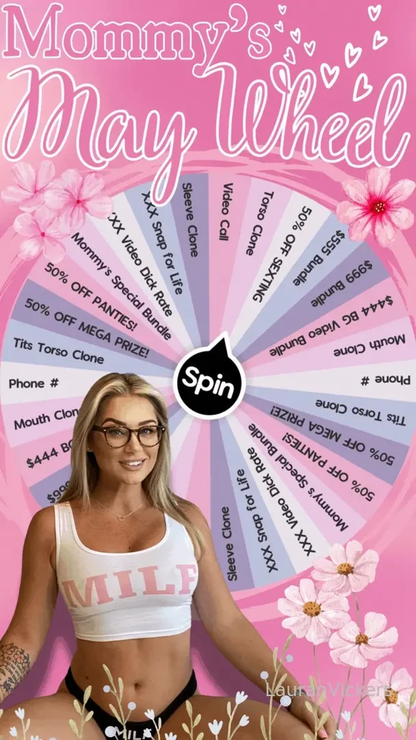 Mommy s may wheel new wheel brand new prizes your cock is guaranteed 
